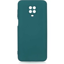 Case 4U Xiaomi Redmi Note 9 Pro Kılıf Kamera Korumalı Içi Kadife Logosuz Mara Lansman Silinebilir Kılıf Koyu Yeşil
