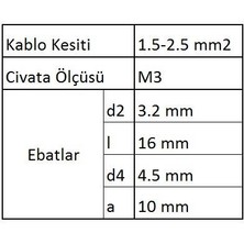 GWEST GYU302 Yuvarlak Uçlu Izoleli Kablo Ucu 40 Adet