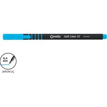 Caretta 55 Soft Liner Keçeli Kalem Turkuaz