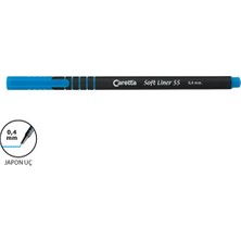 Caretta 55 Soft Liner Keçeli Kalem Mavi