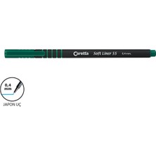 Caretta 55 Soft Liner Keçeli Kalem Koyu Yeşil