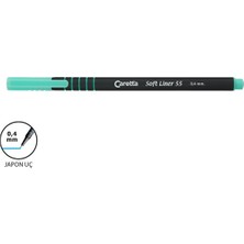 Caretta 55 Soft Liner Keçeli Kalem Açık Yeşil