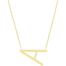 Engingold 14K Altın Harf Kolye