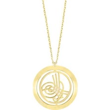 Engingold 14K Altın İsimli Tuğra Kolye