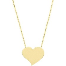 Engingold 14K Altın Kalpli Sevgi Kolye
