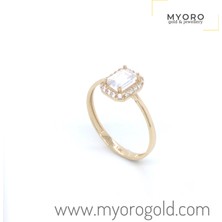 Myoprogold 14 Ayar Baget Zarif Altın Yüzük