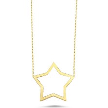 Engingold 14 Ayar Altın Yıldız Kolye
