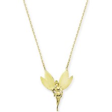 Engingold 14 Ayar Altın Şans Meleği Kolye