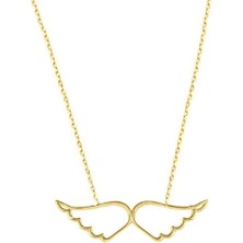 Engingold 14K Altın Melek Kanatlı Kolye