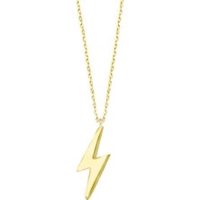 Engingold 14K Altın Şimşek Model Kolye