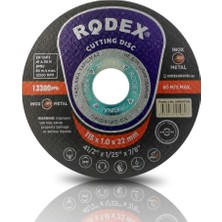 Rodex Inox Metal Kesici Taş Disk 115X1X22.23 mm 20 Adet