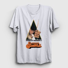 Presmono Unisex Beyaz Cover Film Otomatik Portakal A Clockwork Orange T-Shirt