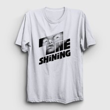 Presmono Unisex Beyaz Logo Film The Shining T-Shirt