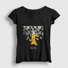 Presmono Kadın Siyah Gang Film Kill Bill T-Shirt