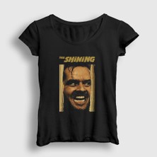 Presmono Kadın Siyah Cover Film The Shining T-Shirt