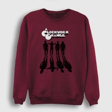 Presmono Unisex Bordo Gang Film Otomatik Portakal A Clockwork Orange Sweatshirt
