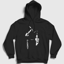 Presmono Unisex Siyah Hammer Film Oldboy Kapüşonlu Sweatshirt