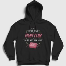Presmono Unisex Siyah Soap V2 Film Dövüş Kulübü Fight Club Kapüşonlu Sweatshirt
