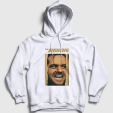 Presmono Unisex Beyaz Cover Film The Shining Kapüşonlu Sweatshirt