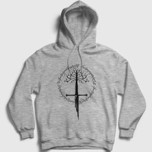 Presmono Unisex Gri Narsil Yüzüklerin Efendisi The Lord Of The Rings Kapüşonlu Sweatshirt