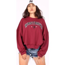 Mad Girls Bordo Sweatshirt MG1196