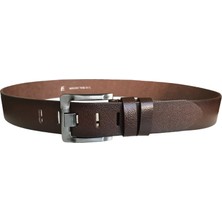 Goderi Deri 2'li Set 4.5 cm Geniş Dilli Kot, Spor Kemer; Siyah, Kahverengi