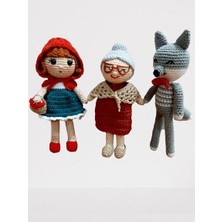 Oyuncak Park Kırmızı Başlıklı Kız Masal Serisi Amigurumi Organik Oyuncak