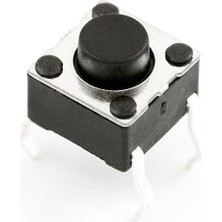 Robotistan 4 Pinli Push Buton - Siyah (6X6X5 Mm)