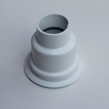 Radiva Havlupan Boru Gizleme Kılıfı 2 Parçalı Geçmeli Plastik Beyaz