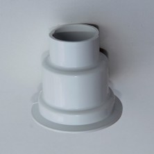 Radiva Havlupan Boru Gizleme Kılıfı 2 Parçalı Geçmeli Plastik Beyaz