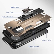 Ceppare Samsung Galaxy Note 20 Kılıf Volve Armor Desing Standlı Silikon Koruma Kapak Gold