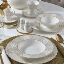 Güral Porselen 85 Parça 6132 Yuvarlak Bone Yemek Takımı