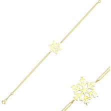 Engingold 14 Ayar Altın Kar Tanesi Bileklik