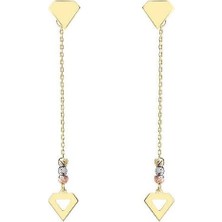 14 Ayar Altın Dorika Sallantılı Küpe