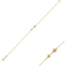 Engingold 14K Altın Ok Arrow Bileklik