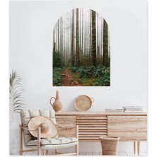 Sticker Sepetim Orman Bohem Oval Duvar Sticker