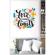 Sticker Sepetim Love Without Limits Dekoratif Deuvar Sticker