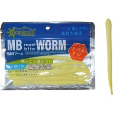 Captain 3456 MB Aromalı Worm 10 cm  1.3 gr 10LU Pk Sarı
