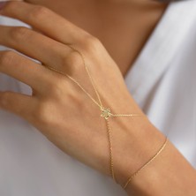 Engingold 14K Altın Yıldızlı Şahmeran Bileklik