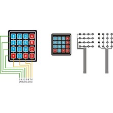 Elektronikport Keypad Membran Tuş Takımı 4x4 Arduino