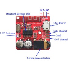 Elektronikport Bluetooth Ses Alıcı Modülü 4.1 Stereo Mp3 Decoder