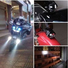 Techmaster Motosiklet Sis Farı Cree U5 LED Mercekli Hjg 1 Adet