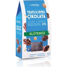 Wefood Glütensiz Yulaflı ve Cevizli Çikolata 50 gr