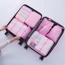 Valiz Bavul Içi Düzenleyici Organizer 6 Lı Set-Pembe