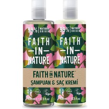 Faith In Nature  %99 Doğal Onarıcı Şampuan&saç Kremi Yabani Gül