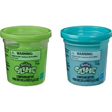Play-Doh Slime 2 'li Hamur Metalik Yeşil ve Metalik Turkuaz