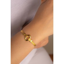 Yavuz Kuyumculuk Altın Trabzon Hasır Bileklik Oval Taşsız