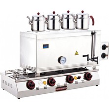 Işıkgaz Doğalgazlı Ce Çift Tab. Kaynaklı 4 Demlik Çay Ocağı 85'lik