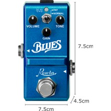 Rowin LN-321 Blues Pedalı Geniş Aralıklı Frekans (Yurt Dışından)