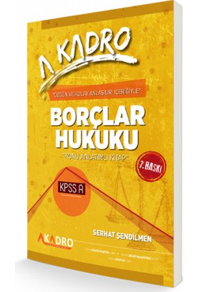 Borçlar Hukuku 7. Baskı - Serhat Şendilmen